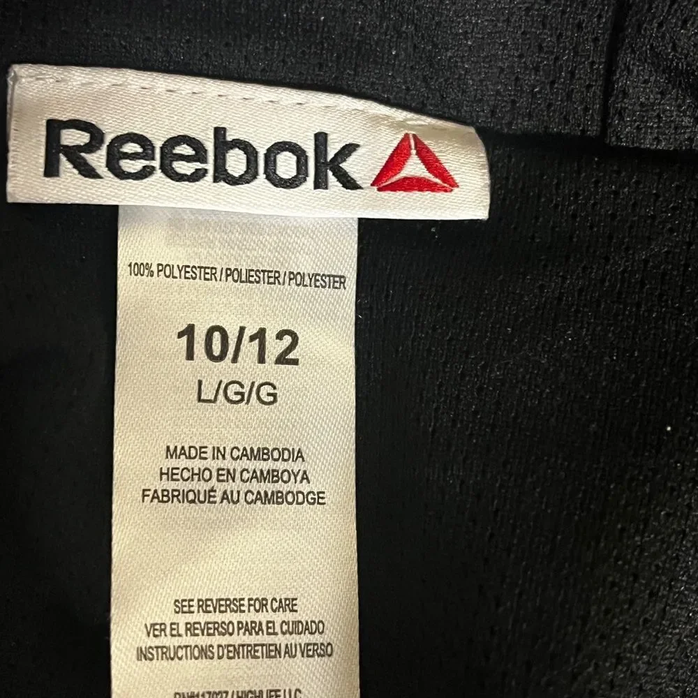 Reebok kids boys lightweight jacket windbreaker Sz L (10 12)